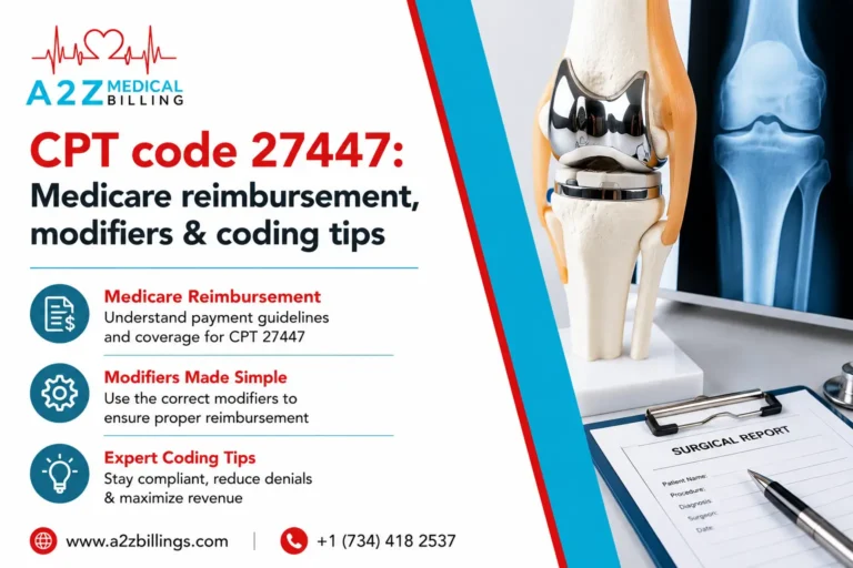 CPT code 27447: Medicare reimbursement, modifiers & coding tips