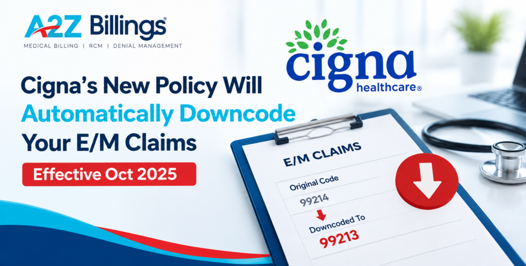 Cigna’s New Policy Will Automatically Downcode Your E/M Claims  Effective Oct 2025