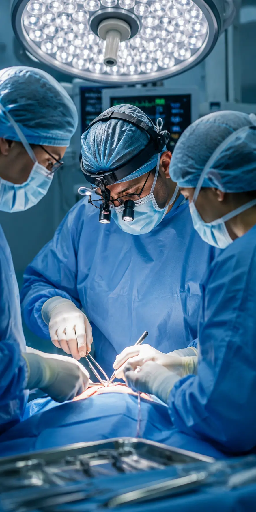 Doctor reviewing medical records