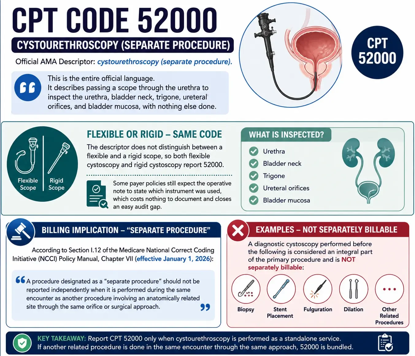 Urology Billing Codes - endourology surgical procedure by